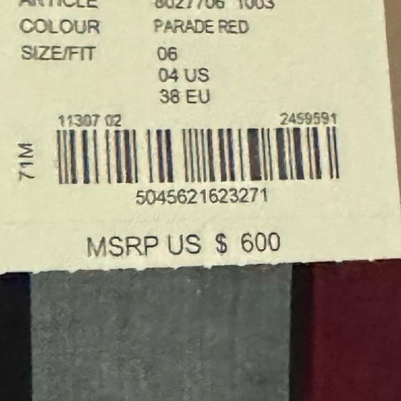 NWT Red Burberry Dress - Picture 4 of 4